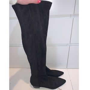 BRAND NEW black Zara over the knee boots! Size 41